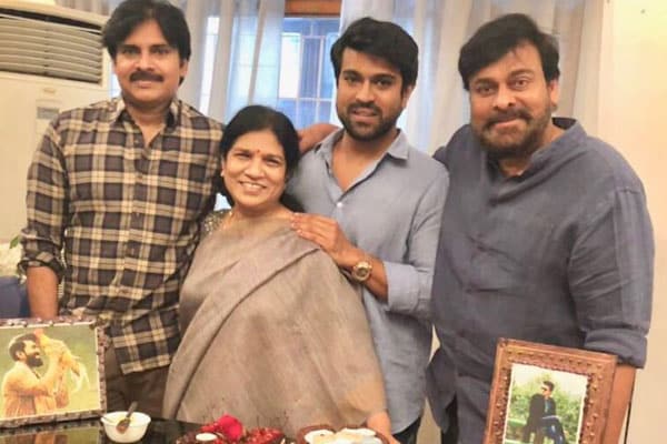 Pawan Kalyan Attends to Ram Charan Birthday Celebrations