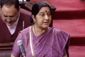 No-confidence motion not taken up, Sushma stopped from speaking