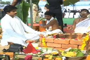 Pawan Kalyan residence Amaravati bhoomi pooja ceremony