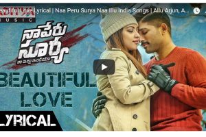 Video : Beautiful love song from Naa Peru surya