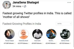 After Tweet war, Pawan’s twitter profile grows leaps and bounds