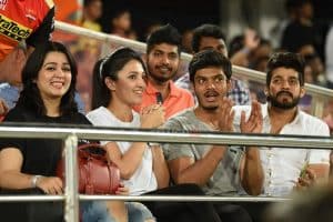 Mehbooba Team at Rajiv Gandhi International Cricket Stadium