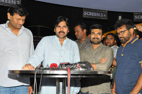 Pawan Kalyan all praises for Charan and Sukumar