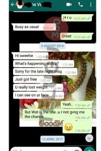 Sri Leaks Part 2 : Popular Comedy script Writer  chat