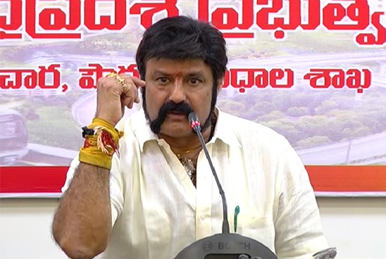 BJP seeks action against Balakrishna for verbal attack on Modi