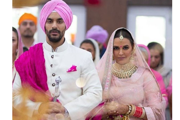 Neha Dhupia marries actor, 'best friend' Angad Bedi