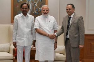 Telangana CM meets PM, seeks Rs 20,000 cr for Kaleshwaram