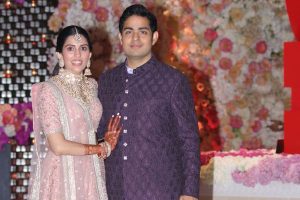 Celebrities dazzle at Akash-Shloka’s engagement party