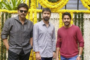Naga Chaitanya & Venkatesh Movie Launch