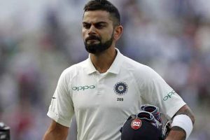 Skipper Kohli equals Dhoni with most Test wins