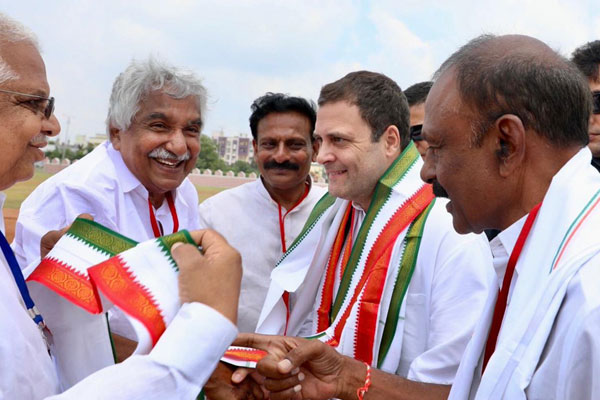 Congress President Rahul Gandhi in Kurnool district here in AP on Tuesday.