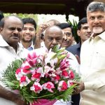 Chandrababu meets with Deve Gowda for anti-Modi front