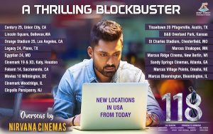 New Locations Added for 118 Movie in USA