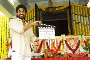 Allu Arjun – Trivikram new movie pooja ceremony