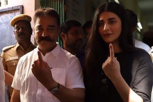 Pic Talk: Kamal and Shruthi Haasan cast their votes