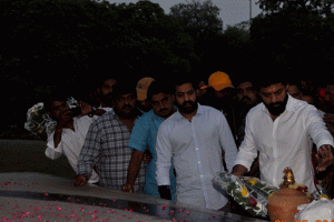 Jr NTR at NTR Ghat