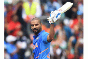 Dhawan ruled out of WC for 3 weeks with fractured thumb