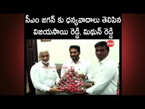 Video: Vijayasai Reddy And Mithun Reddy Meets AP CM Jagan