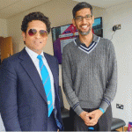 Google CEO Pichai snapped with Tendulkar at Edgbaston