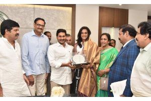 Jagan gifts 5 acres for Sindhu academy in Vizag