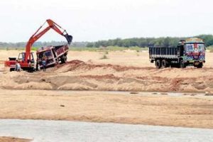 AP Minister gets very low quality sand, fires at officials