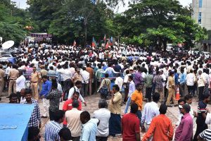 Dark Diwali for striking Telangana RTC employees