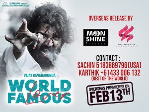 World Famous Lover Overseas release by Moonshine Cinemas