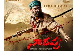 Venkatesh joins the sets of Naarappa