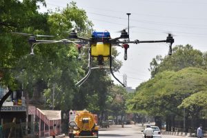 Drone use to spray sodium hypochlorite begins in AP