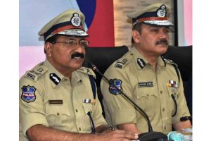 Disinfectant tunnel installed at Telangana police HQ