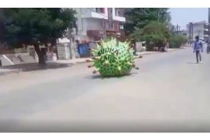 Hyderabad man creates corona car for public awareness