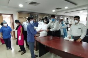 NBK Distributed Commodities At Basavatarakam Cancer Hospital