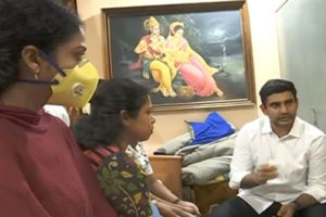 Lokesh calls on Atchannaidu family in Srikakulam