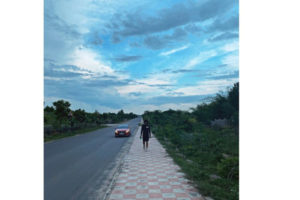 Allu Arjun taking a fresh breath through morning walks
