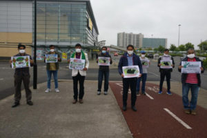 Andhra NRIs protest in solidarity with Amaravati movement