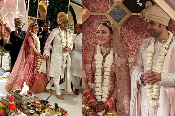 Kajal ties the knot in traditional Punjabi and Kashmiri style