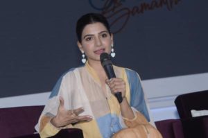 Samantha at Aha press Meet