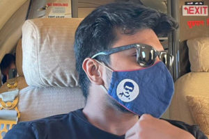 Ram Charan steps in style with a Boss Mask