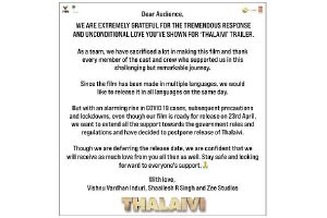 Kangana Ranaut’s Thalaivi Postponed