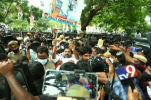 T’gana Cong leaders held during protest over fuel price hike