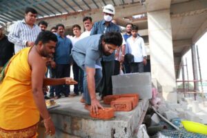 Pooja ceremony Pics of Allu Arjun’s Multiplex