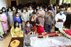 Andhra minister’s body brought to Nellore