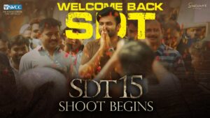 Sai Dharam Tej is back, given royal reception on sets