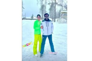 Ram Charan holidaying in Finland