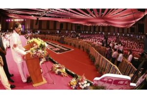 TRS celebrates foundation day on grand scale