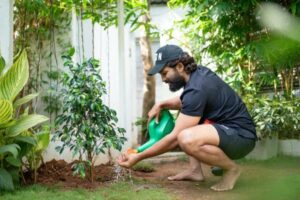 Off screen, ‘Pushpa Raj’ Allu Arjun is a green warrior