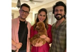 Aamir Khan meets ‘RRR’ star Ram Charan at his Hyderabad home