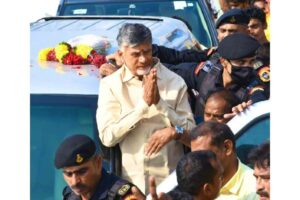 Naidu reaches Visakha, to begin his year-long tour