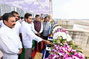 Jagan opens two barrages in Nellore, says irrigation is his priority