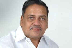Buddha Prasad holds silent protest